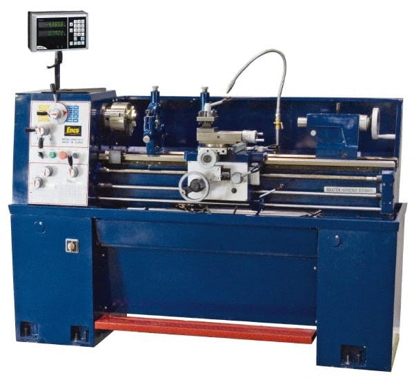 Toolroom Lathe: 13″ Swing, 40″, Geared Head 1-7/16″ Spindle Bore Dia, D1-4, 90 to 1,800 RPM, 1 Phase, 220V, 3 hp