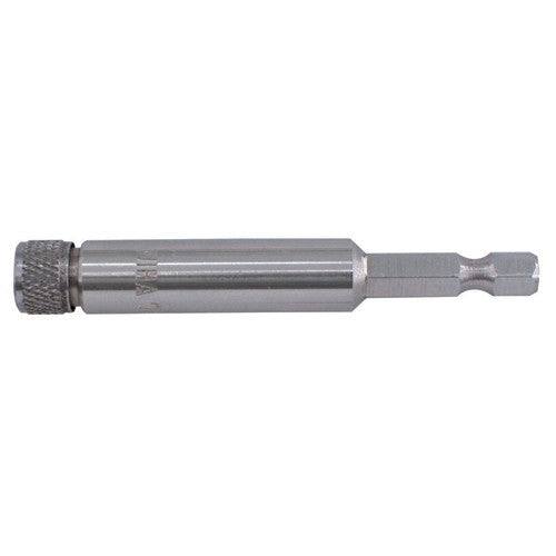 Screw Cap Bit Holder with O-Ring 1/4″ Stainless Steel & Non Magnetic For Insert Bits 2.4″ Oal - USA Tool & Supply