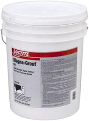 Loctite - 640 Fluid Ounce Container, Gray, Tub Magnesium Phosphate Construction Adhesive - Series Magna-Grout, 15 to 22 min Fixture Time, Indoor, Outdoor - USA Tool & Supply