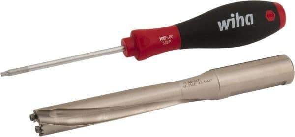 Sumitomo - 16.51 to 17.5mm Diam, 3xD, 3.78" Max Depth, 3/4" Shank Diam, 4.693" Flute, 6.693" OAL, Replaceable Tip Drill - Series SMD - USA Tool & Supply