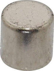 Mag-Mate - 3/8" Diam x 3/8" High Neodymium Rare Earth Magnet - 5.7 Lb Max Capacity, 200°F Max, Nickel Plated - USA Tool & Supply