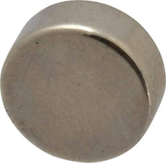 Mag-Mate - 1/2" Diam x 0.2" High Neodymium Rare Earth Magnet - 6 Lb Max Capacity, 200°F Max, Nickel Plated - USA Tool & Supply