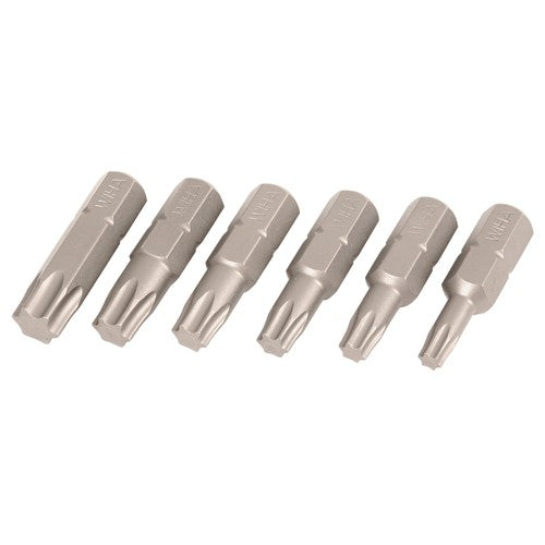 Torx Insert Bit T5, T6, T7, T8, T9 & T10 × 25mm (6 Bit Pack) - USA Tool & Supply