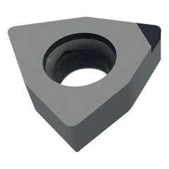 Walter - WCMW520.5 Grade WCB80 CBN Boring Insert - Uncoated, Trigon, 5/8" Inscr Circle, 1/8" Thick, 0.008" Corner Radius - USA Tool & Supply