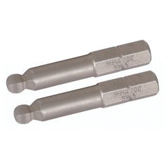 Ball End Hex Metric Long Insert Bit 6.0mm × 38mm (2 Bit Pack) - USA Tool & Supply