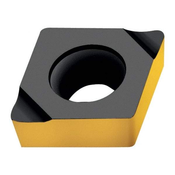 Walter - CPGT730.5 X15 Grade WAK15 Carbide Boring Insert - TiCN/Al2O3/TiN Finish, Diamond, 7/8" Inscr Circle, 3/16" Thick, 0.008" Corner Radius - USA Tool & Supply