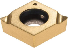 Walter - CCGT21.51 X15 Grade WXM15 Carbide Boring Insert - Multilayer TiAlN/TiN Finish, Diamond, 1/4" Inscr Circle, 3/32" Thick, 1/64" Corner Radius - USA Tool & Supply