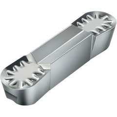 Walter - 4R300NGX RK Grade WK1, 6mm Cutting Width Carbide Grooving Insert - 4mm Max Depth of Cut, Neutral, 3mm Corner Radius, Uncoated - USA Tool & Supply