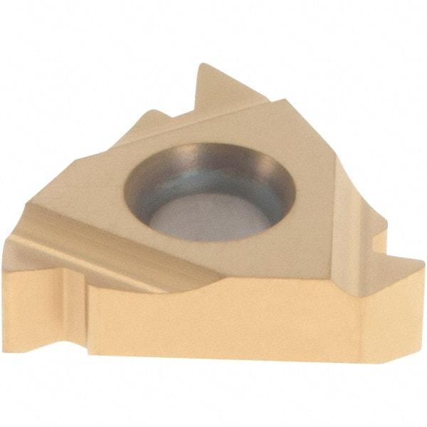 Walter - NTS-IR16 Internal Right Hand 8 UN Laydown Threading Insert - Grade WXP20, TiN Coated Carbide, 9.53mm Inscribed Circle - USA Tool & Supply