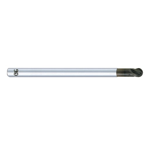 8 mm Dia. × 8 mm Shank × 8 mm DOC × 100 mm OAL, CBD Diamond, 4 Flute, 30° Helix, Shrink Fit, Ballnose End Mill - USA Tool & Supply