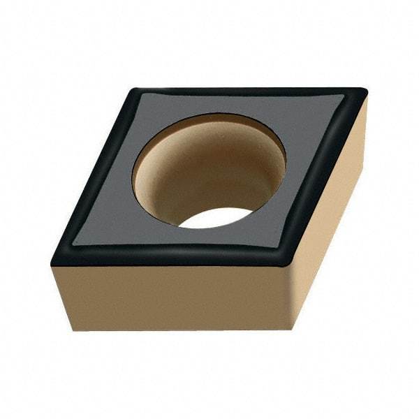 Walter - CCGT32.50.5 PF5 Grade WPP20 Carbide Turning Insert - TiCN/Al2O3/TiN Finish, 80° Diamond, 3/8" Inscr Circle, 5/32" Thick, 0.008" Corner Radius - USA Tool & Supply