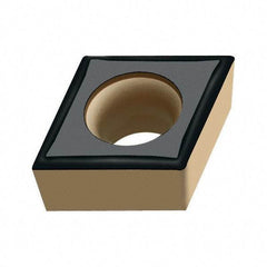 Walter - CCGT32.50.5 PF5 Grade WPP20 Carbide Turning Insert - TiCN/Al2O3/TiN Finish, 80° Diamond, 3/8" Inscr Circle, 5/32" Thick, 0.008" Corner Radius - USA Tool & Supply