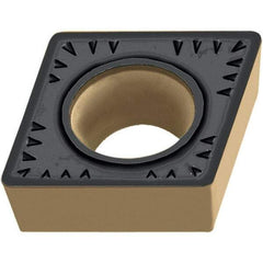 Walter - CCMT432 PM5 Grade WSM30 Carbide Turning Insert - TiAlN/Al2O3/ZrCN Finish, 80° Diamond, 1/2" Inscr Circle, 3/16" Thick, 1/32" Corner Radius - USA Tool & Supply
