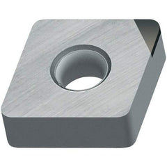 Walter - CNMA432 Grade WCB50 CBN Turning Insert - Uncoated, 80° Diamond, 1/2" Inscr Circle, 3/16" Thick, 1/32" Corner Radius - USA Tool & Supply