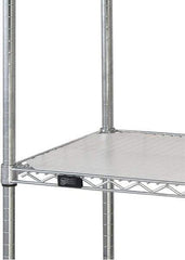 Quantum Storage - 24" Wide, Open Shelving Accessory/Component - HDPE, Polyethylene Finish, 60" Long, Use with Wire Shelving Units - USA Tool & Supply