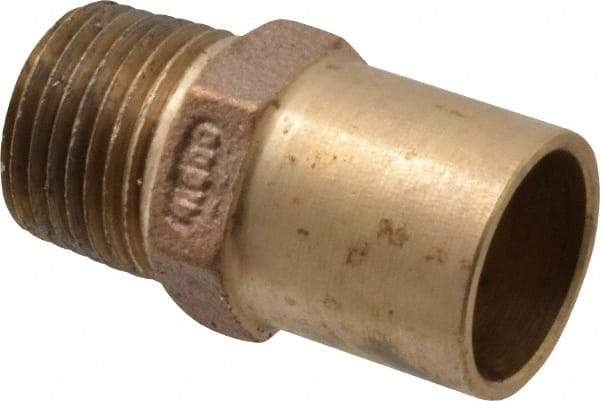 NIBCO - 3/4 x 1/2" Cast Copper Pipe Adapter - FTG x M, Pressure Fitting - USA Tool & Supply