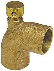 NIBCO - 1" Cast Copper Pipe 90° Vent Elbow - C x C, Pressure Fitting - USA Tool & Supply