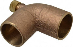 NIBCO - 3/4" Cast Copper Pipe 90° Vent Elbow - C x C, Pressure Fitting - USA Tool & Supply