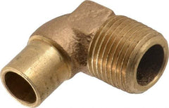 NIBCO - 1/2" Cast Copper Pipe 90° Elbow - FTG x M, Pressure Fitting - USA Tool & Supply