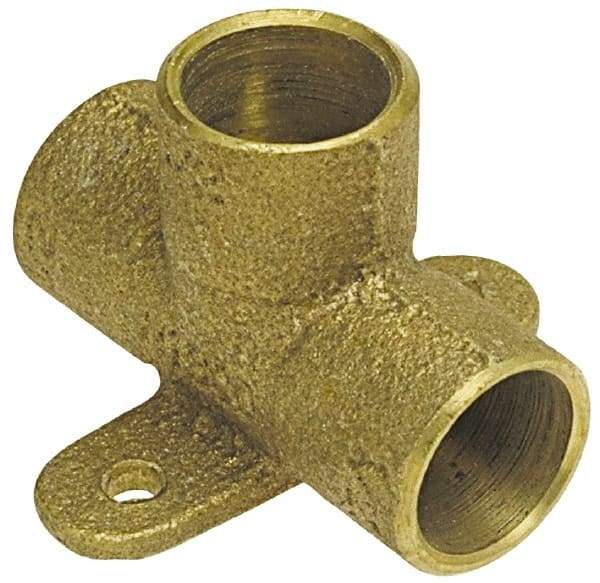 NIBCO - 1/2" Cast Copper Pipe Drop Tee - C x C x C, Pressure Fitting - USA Tool & Supply