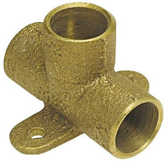 NIBCO - 1/2" Cast Copper Pipe Drop Tee - C x C x C, Pressure Fitting - USA Tool & Supply