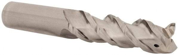 Minicut International - 3/4" Diam, 2-1/2" LOC, 3 Flute Powdered Metal Corner Chamfer Roughing End Mill - Uncoated, 4-3/4" OAL, 3/4" Shank Diam, Single End, Centercutting, 43.5° Helix - USA Tool & Supply