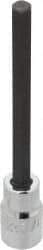 Proto - 1/2" Drive, 3/8" Hex Bit Socket - 5-5/8" OAL, 4-1/8" Bit Length, Long Hex Bit Socket - USA Tool & Supply