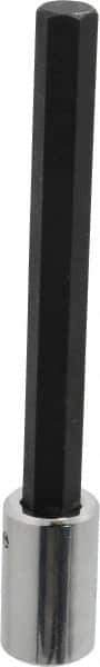 Proto - 1/2" Drive, 9/16" Hex Bit Socket - 7-1/8" OAL, 5-3/8" Bit Length, Long Hex Bit Socket - USA Tool & Supply