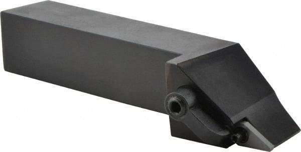 Seco - MVJN, Left Hand Cut, 93° Lead Angle, 1" Shank Height x 1" Shank Width, Negative Rake Indexable Turning Toolholder - 6" OAL, VNMG 332 Insert Compatibility, Series Multi-Directional Turning (MDT) - USA Tool & Supply