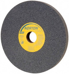 Norton - 8" Diam x 1-1/4" Hole x 3/4" Thick, I Hardness, 100 Grit Surface Grinding Wheel - Silicon Carbide, Type 1, Fine Grade, 3,600 Max RPM, Vitrified Bond, No Recess - USA Tool & Supply