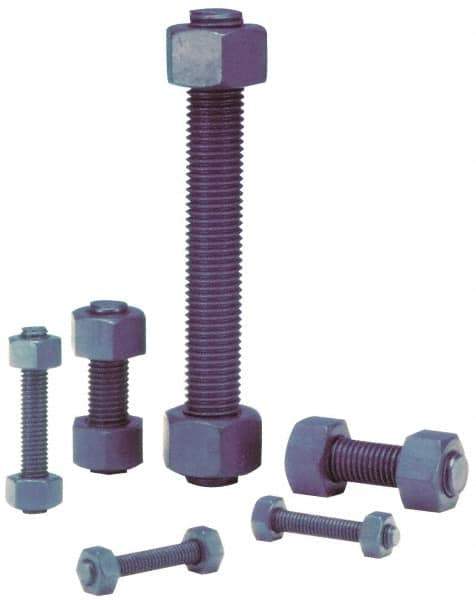 Dan-Loc Bolt & Gasket - 1-8 10" OAL Fully Threaded Stud - Alloy Steel, Plain Finish - USA Tool & Supply