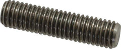 Dan-Loc Bolt & Gasket - 1/2-13 2" OAL Fully Threaded Stud - Stainless Steel, Plain Finish - USA Tool & Supply