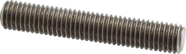 Dan-Loc Bolt & Gasket - 1/2-13 3" OAL Fully Threaded Stud - Stainless Steel, Plain Finish - USA Tool & Supply