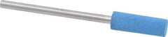 Value Collection - 5mm Max Diam x 15mm Long, Cylinder, Rubberized Point - Medium Grade, Ceramic, Mounted - USA Tool & Supply