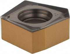Iscar - S845 SNMU1305 MM Grade IC808 Carbide Milling Insert - TiAlN/AlTiN/TiN Finish, 0.2441" Thick, 13mm Inscribed Circle, 0.8mm Corner Radius - USA Tool & Supply