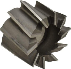 Made in USA - 2-1/4" Diam, 1" Arbor Hole Diam, 1-1/2" Length of Cut, 10 Flute, High Speed Steel, Finisher Shell End Mill - Right Hand Cut, Right Hand Spiral Flute, Uncoated - USA Tool & Supply