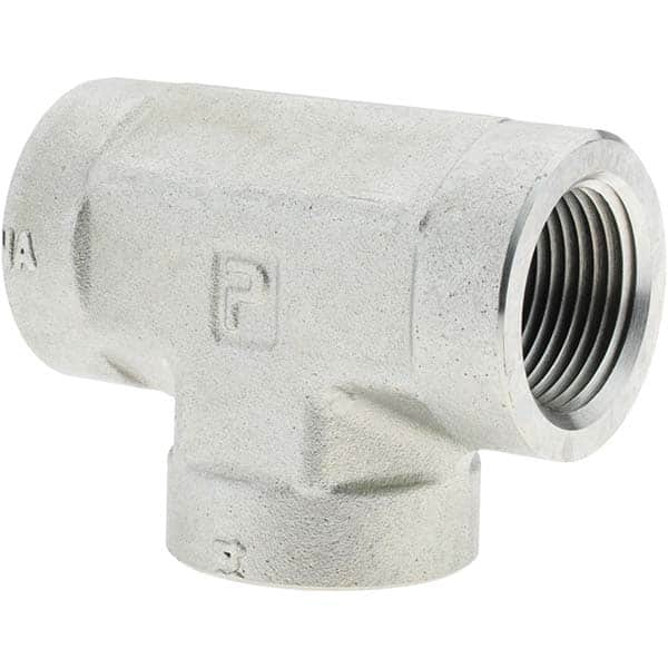 Parker - Industrial Pipe Fittings Type: Female Tee Female Thread Size: 1-11-1/2 - USA Tool & Supply