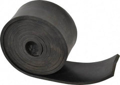 Made in USA - 3/16" Thick x 2" Wide x 60" Long, Buna-N Rubber Strip - Stock Length, 70 Shore A Durometer, 800 to 1,000 psi Tensile Strength, -20 to 170°F, Black - USA Tool & Supply