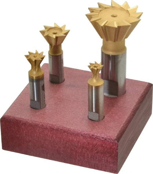 Value Collection - Dovetail Cutter Sets Included Angle: 60 Minimum Cutting Diameter (Inch): 3/8 - USA Tool & Supply