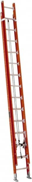 Louisville - 28' High, Type IA Rating, Fiberglass Industrial Extension Ladder - USA Tool & Supply