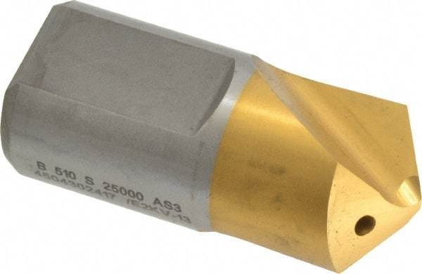 Kennametal - 25mm Diam, 118°, HTS DFT High Speed Steel Pilot Drill Insert - Style B510, TiN Coated - USA Tool & Supply