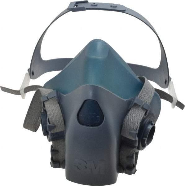 3M - Series 7500, Size L Half Mask Respirator - 4-Point Suspension, Bayonet Connection - USA Tool & Supply