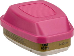 3M - Olive and Magenta P100 Cartridge and Filter Combination - Series 6000, Protects Against Multi Gas - USA Tool & Supply