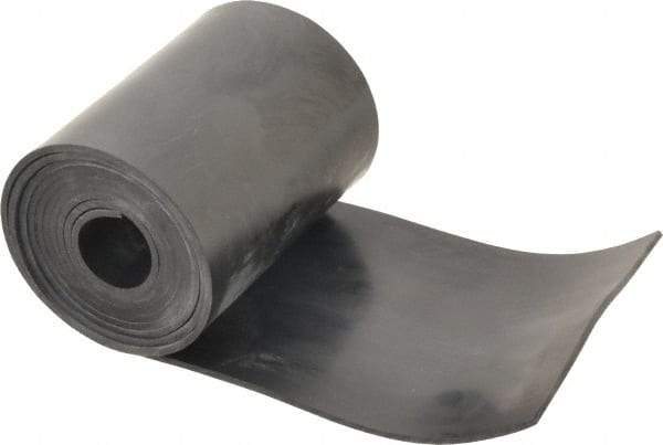 Made in USA - 3/32" Thick x 4" Wide x 60" Long, Neoprene Rubber Strip - Stock Length, 70 Shore A Durometer, 1,000 to 1,200 psi Tensile Strength, -40 to 212°F, Black - USA Tool & Supply