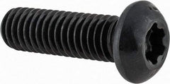 Camcar - 3/8-16 UNC Torx Plus Drive, Button Screw - Alloy Steel, Black Oxide Finish, Fully Threaded, 1-1/4" Length Under Head - USA Tool & Supply