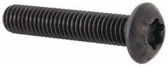 Camcar - #10-32 UNF Torx Plus Drive, Button Screw - Alloy Steel, Black Oxide Finish, Fully Threaded, 1" Length Under Head - USA Tool & Supply