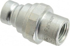 Parker - 1/4-18 NPSF Steel Hydraulic Hose Female Pipe Thread Nipple - 4,568 psi - USA Tool & Supply
