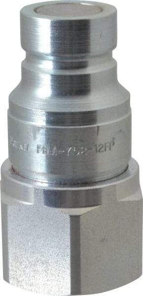 Parker - 3/4 - 14 NPSF Steel Hydraulic Hose Female Pipe Thread Nipple - 3,625 psi - USA Tool & Supply