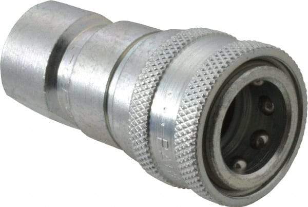 Parker - 3/4-16 SAE ORB Steel Hydraulic Hose Female Straight Thread Coupler - 4,000 psi - USA Tool & Supply