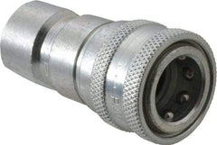Parker - 3/4-16 SAE ORB Steel Hydraulic Hose Female Straight Thread Coupler - 4,000 psi - USA Tool & Supply